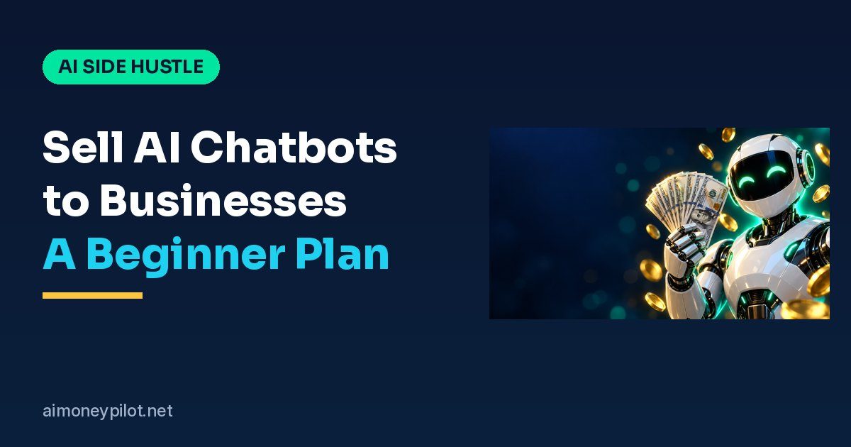 Friendly robot illustration on a dark navy background next to the guide title